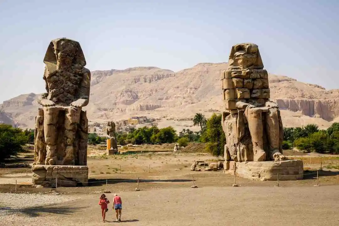 Colossi Of Memnon – Giant Statues In Luxor, Egypt
