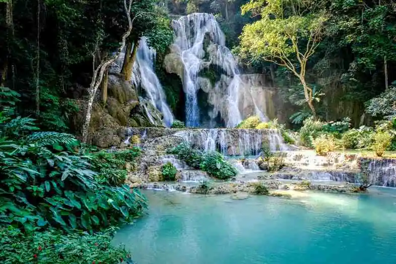 Kuang Si Falls – Turquoise Waterfall In Luang Prabang, Laos